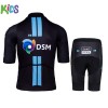 Conjunto Maillot + Culotte Corto 2021 Team DSM Niños N001